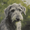 Cute Wolfhound Puppies Diamond Painting