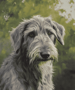 Cute Wolfhound Puppies Diamond Painting