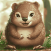 Cute Wombat Cartoon Diamond Painting