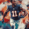 DK Metcalf Football Star Diamond Painting