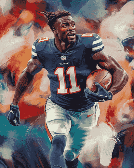 DK Metcalf Football Star Diamond Painting