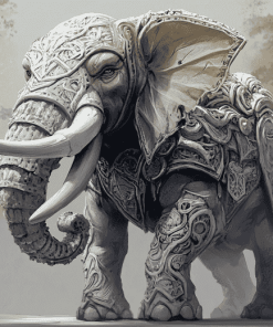 DND Loxodon Fantasy Diamond Painting