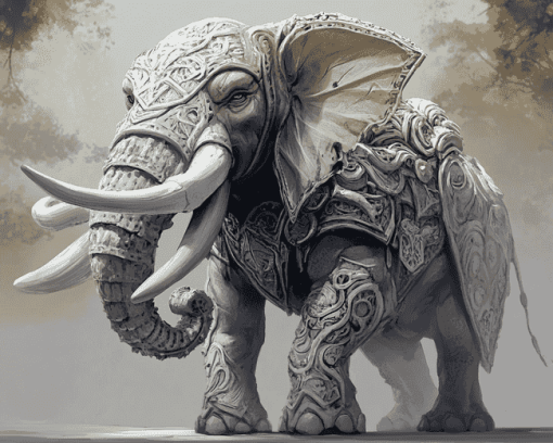 DND Loxodon Fantasy Diamond Painting