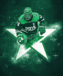 Dallas Stars Logo Ice Hockey Diamond Painting