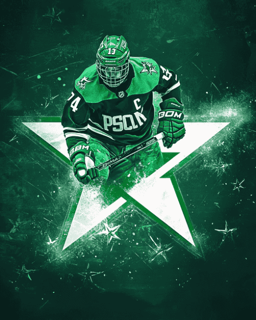 Dallas Stars Logo Ice Hockey Diamond Painting