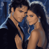 Damon Elena Celebrity Diamond Painting