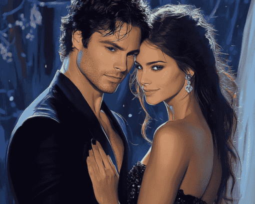 Damon Elena Celebrity Diamond Painting