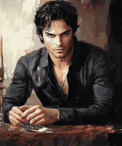 Damon Salvatore Celebrity Diamond Painting