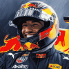 Daniel Ricciardo Famous Race Car Drivers Diamond Painting