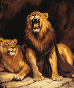 Daniel and the Lions Animation Diamond Painting