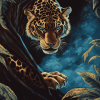 Dark Leopard Fantasy Diamond Painting