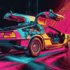 DeLorean Classic Cars Diamond Painting