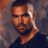 Derek Morgan Celebrity Diamond Painting