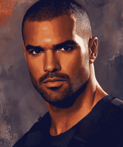 Derek Morgan Celebrity Diamond Painting