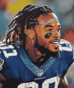 Derrick Henry Famous Football Players Diamond Painting