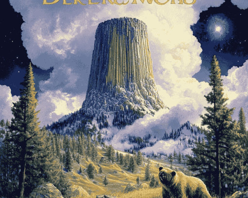 Devils Tower Scenic View Diamond Painting