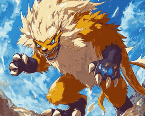 Digimon Leomon Anime Diamond Painting