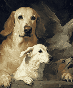 Dignity and Impudence Dogs Diamond Painting