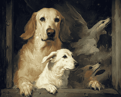 Dignity and Impudence Dogs Diamond Painting