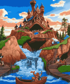 Disneyland Splash Mountain Adventure Diamond Painting