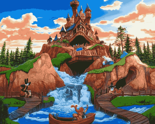 Disneyland Splash Mountain Adventure Diamond Painting