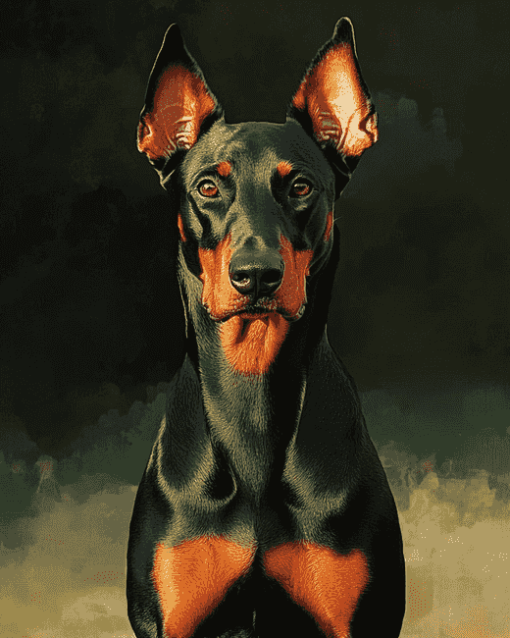 Dobermann Puppy Diamond Painting