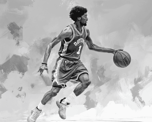 Doctor J Basketball Legend Diamond Painting