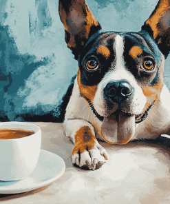 Dog Lover's Coffee Diamond Painting