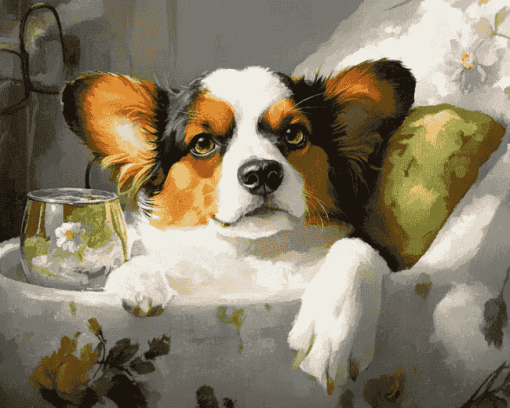 Dog Spa Tranquility Diamond Painting