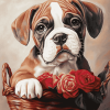 Dog and Puppies Diamond Painting