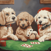 Dogs Playing Cards Diamond Painting