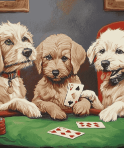 Dogs Playing Cards Diamond Painting