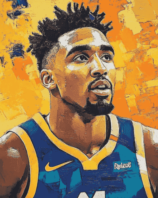 Donovan Mitchell Famous Basketballer Diamond Painting