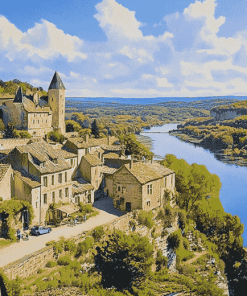 Dordogne France Scenic Diamond Painting