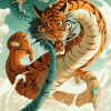 Dragon and Tiger Fantasy Diamond Painting