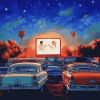 Drive In Cinema Vibes Diamond Painting