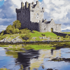 Dunguaire Castle Scenic View Diamond Painting