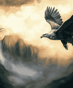 Eagle and Wolf Fantasy Diamond Painting