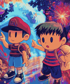 Earthbound Game Characters Diamond Painting