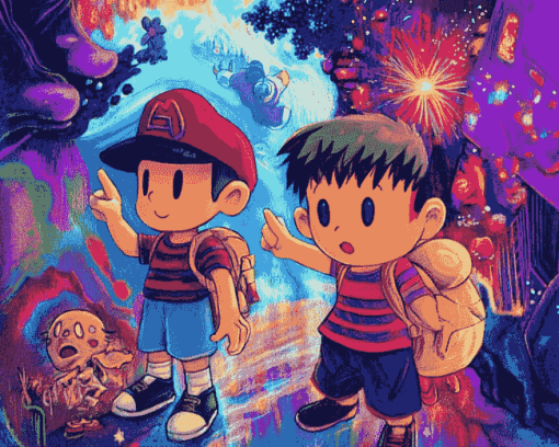 Earthbound Game Characters Diamond Painting