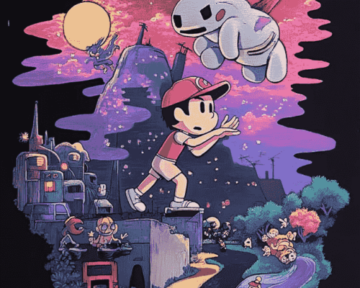 Earthbound Game Poster Diamond Painting