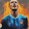 Edin Dzeko Football Legend Diamond Painting