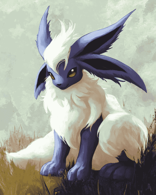 Eevee and Absol Anime Diamond Painting