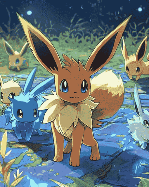 Eeveelution Pokemon Adventure Diamond Painting