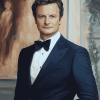 Elegant Colin Firth Diamond Painting