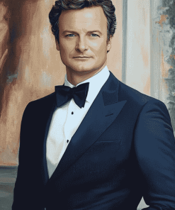 Elegant Colin Firth Diamond Painting