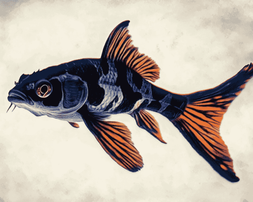 Elegant Koi Fish Diamond Painting