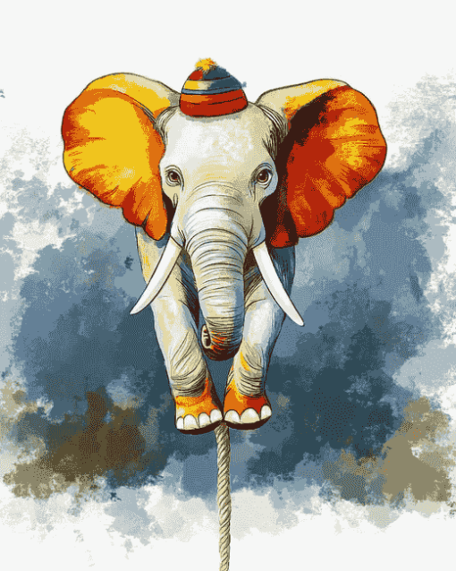 Elephant Cartoon Diamond Painting