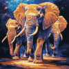 Elephants in Nature Diamond Painting