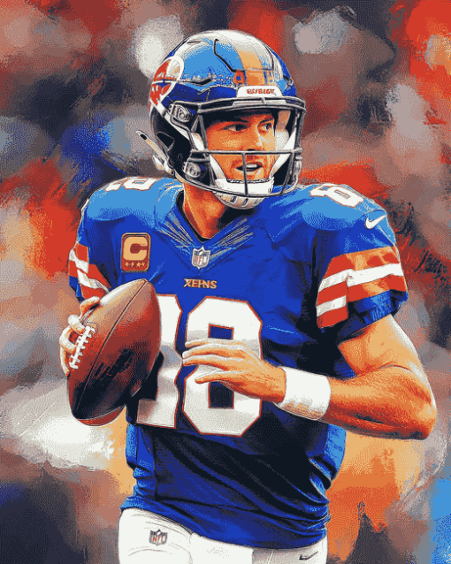 Eli Manning Famous Football Player Diamond Painting